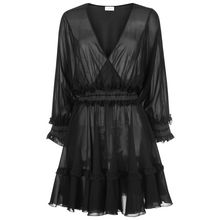 LA PERLA BEJEWELED Short Silk Stretch Dress With Ruffles BNWT (RARE COLLECTABLE)