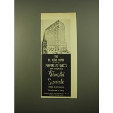 1961 Wamsutta Supercale Sheets Advertisement - The St. Regis Hotel New York City