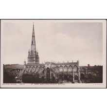 St Mary Redcliffe Church, Bristol, 1908 - Harvey Barton RP Postcard