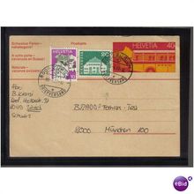 1977 SWITZERLAND P/PAID PC UPRATED ZURICH E PMK