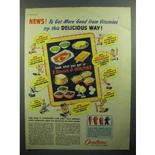 1944 Ovaltine Drink Ad - Get More Good From Vitamins