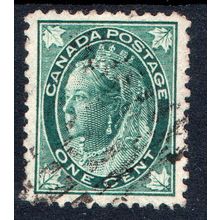 Canada sg143 1c blue-green fine used (CB)