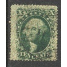 Used 35 10c George Washington Fine H0011