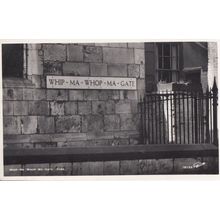 Whip-Ma-Whop-Ma-Gate Yorkshire Funny Sign Vintage Postcard