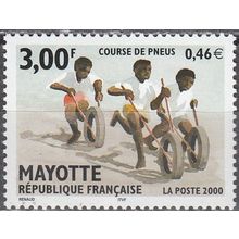 Mayotte 2000 Michel 85 Neuf ** Cote (2002) 2.10 € Course de pneus