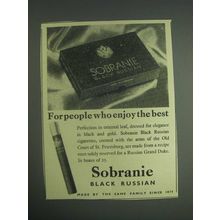 1959 Sobranie Black Russian Cigarettes Ad - For people who enjoy the best