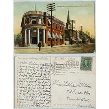 New York Dunkirk Merchants National Bank Bank and Other Old Buildings Trol~134