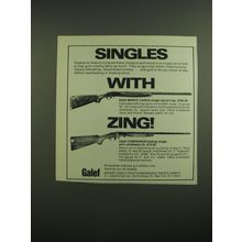 1976 Galef Monte Carlo and Companion Shotguns Ad - Singles with zing!