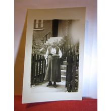SOMEBODY'S GRAN? , antique portrait gloss photograph postcard #