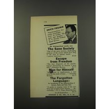 1956 Rinehart & Co. Books Advertisement - Erich Fromm