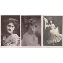 Miss Phyllis Dare 3x Rotary Real Photo Actress Old Postcard s