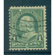 Used 279 1c Benjamin Franklin Barely Clears M04518