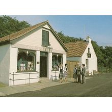 George Baxters Village Grocers Shop Fochabers Scotland Speyside Postcard