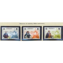 Jersey Stamps Scott #593 To 595, Mint Never Hinged
