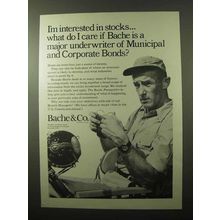 1966 Bache & Co. Brokers Ad - Major Underwriter