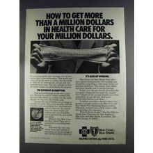 1980 Blue Cross Blue Shield Ad - Dollars in Health Care