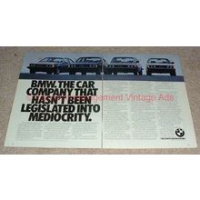 1980 BMW 633CSi, 733i, 528i, 320i 2-page Ad, NICE!!