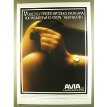 1980 Avia Watches Ad - Women Who Know Their Worth