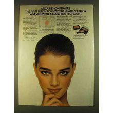 1980 Aziza Natural Lustre Blush Ad - Healthy Color
