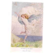 THE YEAR'S AT THE SPRING by Margaret W. Tarrant used postcard Medici society =