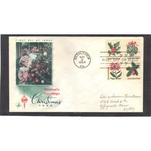 FDC Art Craft 1254-1257 5c Christmas (Cachet-Penciled/A) CV42075