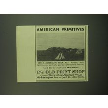 1949 The Old Print Shop Ad - American Primitives