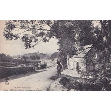 Les Bords de la Rance Dinan Depart de Bateau de St Malo France Old Postcard