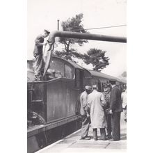 Engine 5530 Train for Heathfield At Christow Station in 1958 Railway Postcard