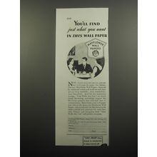 1933 Mayflower Wall Papers Ad - You'll find just what you want