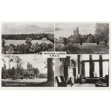 Wiston Lodge YMCA Reception Hall Camp Site Scotland Old RPC Postcard