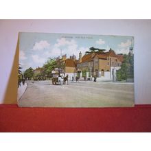THE OLD TOWN, CLAPHAM, LONDON, used antique postcard 1904 pm =
