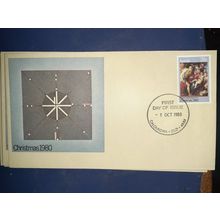 australia 1980 christmas FDC caloundra 4551 postmark