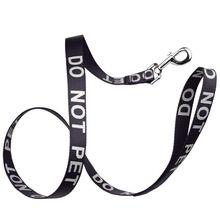 Reflective "DO NOT PET" Leash W 1" x L 48" - Black
