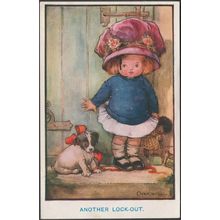Emily Overnell - Another Lock-Out, c.1910 - Inter-Art Postcard