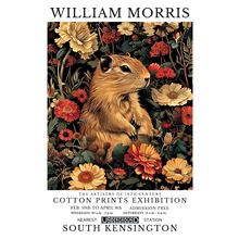 William Morris Annimals (45) Poster Canvas Cotton Print Exhibition A0 A1 A2 A3 A