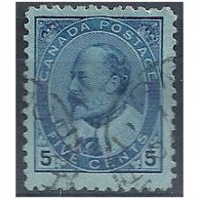 Canada 1913 SG179 5c Indigo/Bluish Fine.Used.