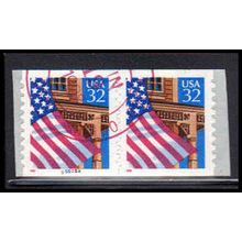 Used 2915A 32c U.S. Flag Over Porch Very Fine CNP Left 55555A P/UL PA1816