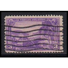 Used 802 3c Virgin Islands Barely Clears K4823