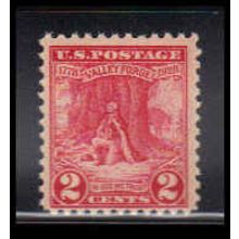 645 2c Valley Forge Barely Clears MNH O1106