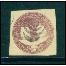 Used U349 2c Columbus and Liberty Fine Cut Square TIII WA2917