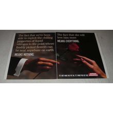 1988 Afrox Concrete Ad - Exploit Chilling Properties of Liquid Nitrogen