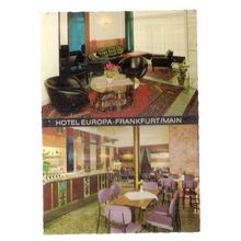 HOTEL EUROPA, FRANKFURT AM MAIN, GERMANY unused vintage postcard