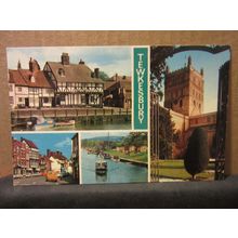 multiview, TEWKESBURY, GLOUCESTERSHIRE unused postcard Colourmaster =