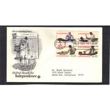 FDC Art Craft 1717-1720 13c Skilled Hands (Cachet-Typed/A) CV41854