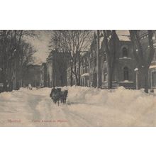 Montreal Union Avenue In Winter Canadian Canada Postcard