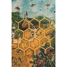 Rosi Robinson Busy Bees Bee Hive Beehives Suit Painting Postcard