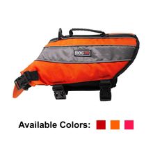 Dog Life Vest Flotation Device - 22-28" Girth - Neon Orange