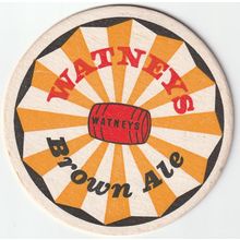BEER MAT - WATNEYS BREWERY - BROWN ALE - (Cat 041) - (1960)