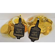 Trader Joe's Milk Chocolate Coins of the World 4oz 113g (2 Bags)