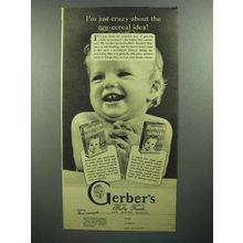 1944 Gerber's Baby Food Ad - I'm Just Crazy About